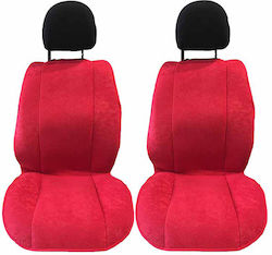 Deluxeboss Single Seat Covers 2 Pieces Alcantara Red DE-11294 Deluxeboss Single Seat Covers 2 Pieces Alcantara Red DE-11294