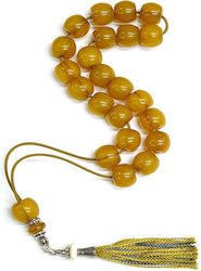 Roloi Komboloi Mastic Worry Beads Yellow 33cm