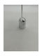 Hanging Bell Ornament Plastic Silver 6.5cm