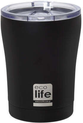 Ecolife Ποτήρι Θερμός Ανοξείδωτο BPA Free 300ml Καφέ