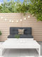 Garten- und Outdoor-Möbelsets Wohnzimmer Typsatz 2 Stück Weiß