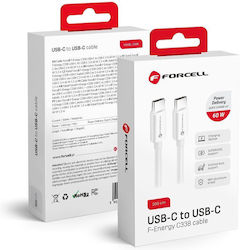 Forcell C338 USB 3.2 USB-C männlich - USB-C 60W 2m (593921) Forcell C338 USB 3.2 USB-C männlich - USB-C 60W 2m (593921)