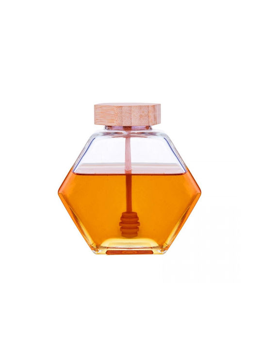 Etoile General Use Glass Brown Vase with Lid 220ml