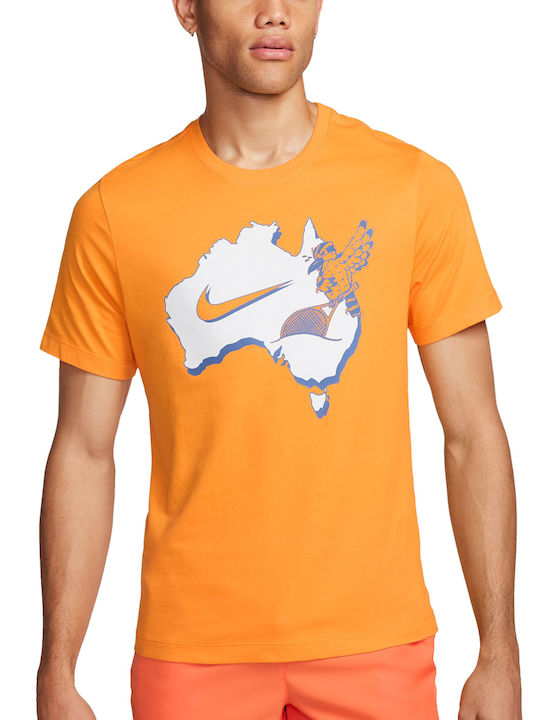 Nike Тенис Тениска FQ4932-717 Мъжка Блуза Оранжева