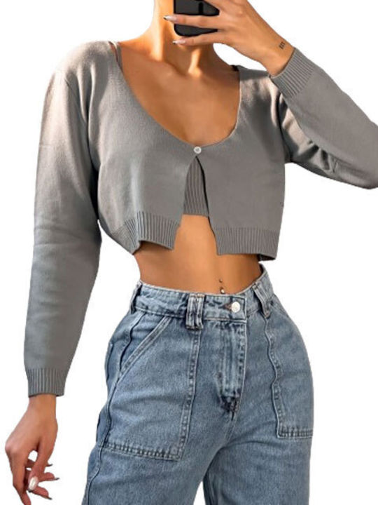 Chica Women's Long Sleeve Sweater grey