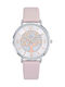 Gocomma Women's Watch with Pink Leather Strap