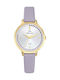 Gocomma Women's Watch with Purple Leather Strap
