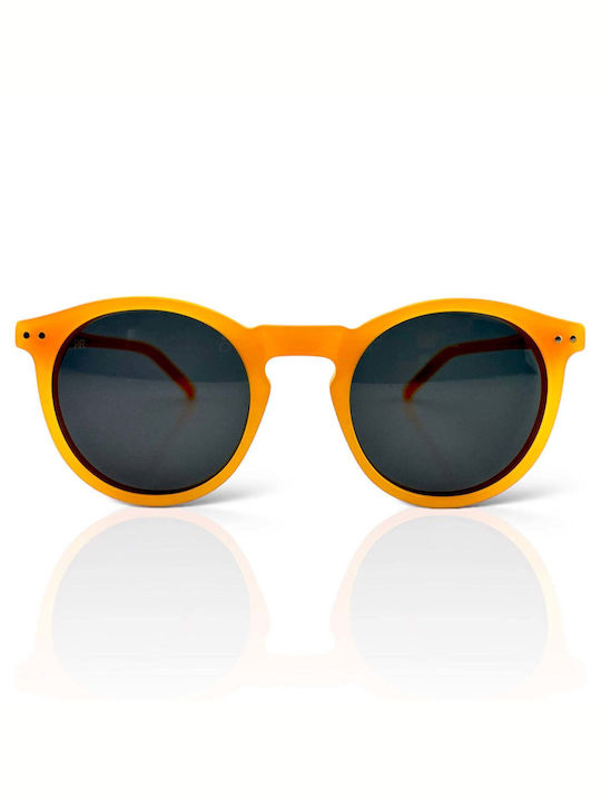 Red Raven Sunglasses with Orange Plastic Frame and Black Polarized Lens RR-1376144