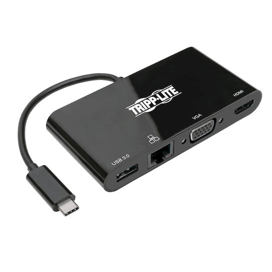 Eaton USB-C Docking Station with HDMI 4K Ethernet Black (U444-06N-HV4GUB)