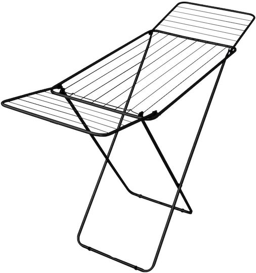 My Home Metallic Folding Floor Clothes Drying Rack with Hanging Length 18m