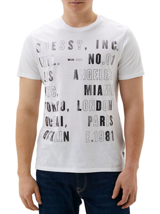 Guess Tricou Alb