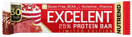 Nutrend Excelent Limited Edition Bar with 25% Protein & Flavor Strawberry Cake 85gr