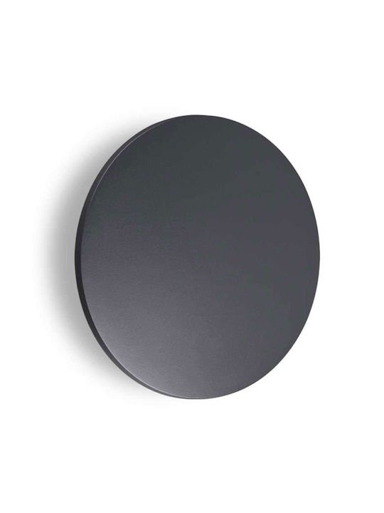 Ideal Lux Επιτοίχιο Εξωτερικό Φαναράκι LED IP54 9W με Θερμό Λευκό Φως 18x18x3εκ.