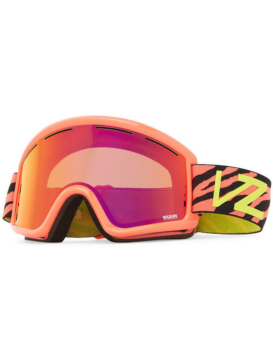Vonzipper Ski- und Snowboardbrille für Erwachsene Mehrfarbig mit Spiegelobjektiv Polarisiert in Orange Farbe