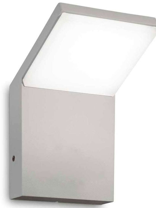Ideal Lux Wall-Mounted Outdoor Light LED IP54 9W with Warm White Light 10x10.4x16.4εκ.