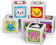 Kids Hits Educational Building Blocks with Images Made of Wood for 1+ Years 6 Pieces