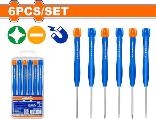 Wadfow Set 6 Precision Screwdrivers with 6 Interchangeable Tips