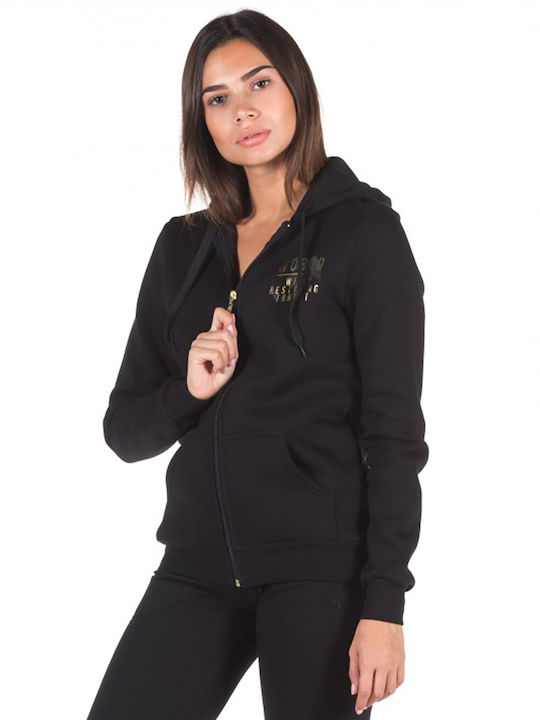 Target Jachetă Hanorac pentru Femei Cu glugă BLACK