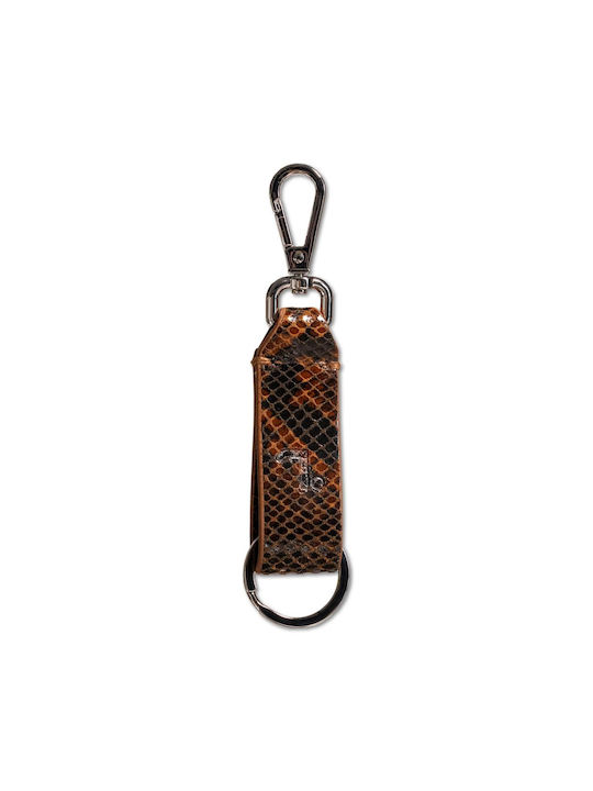 7.Dots Keychain Piele Cafenea