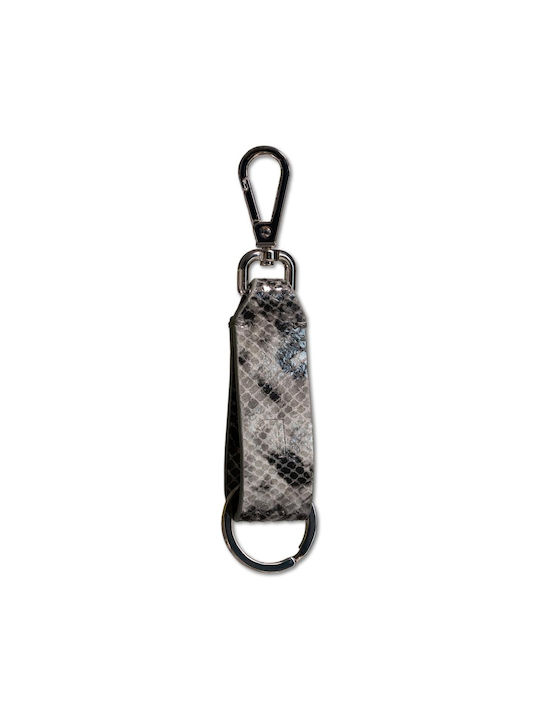 7.Dots Keychain Piele Gri