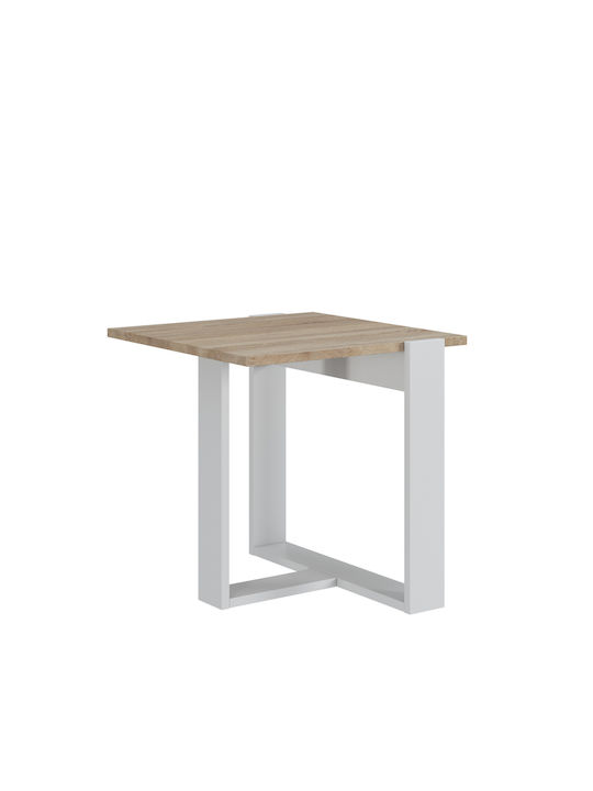 Rectangular Side Table Limia White/Natural L50x...