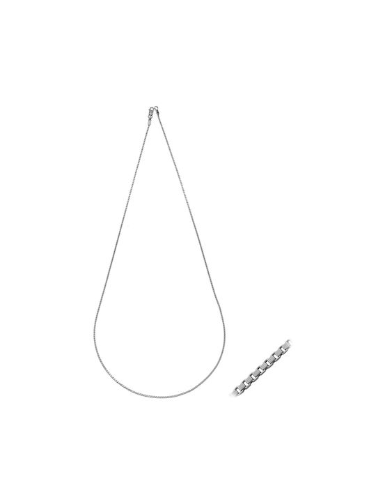 Tasoulis Jewellery Collection Silver Chain Neck