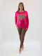 Brak Women's Blouse Cotton Long Sleeve Fuchsia