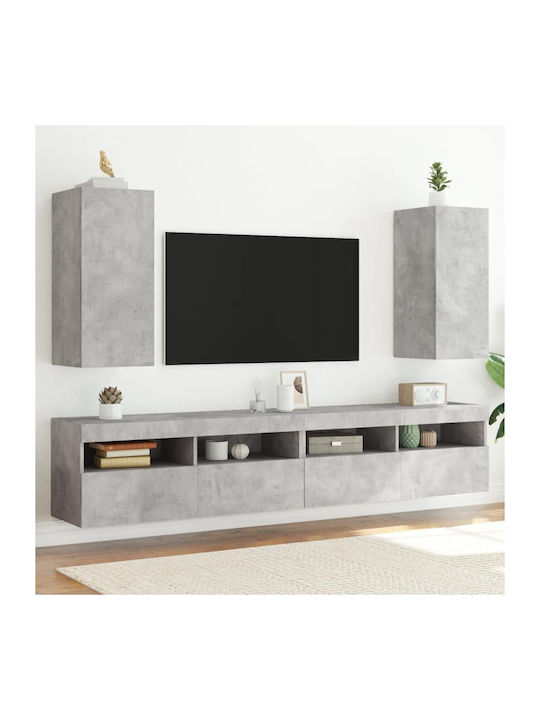 Wall Mounted Particle Board Living Room Display...