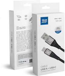 Blue Star USB 2.0 USB-C male - USB-A 20W 1.2m (594894) Blue Star USB 2.0 USB-C male - USB-A 20W 1.2m (594894)