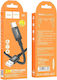 Hoco X91 Braided USB 2.0 Cable USB-C male - USB-A 60W Μαύρο 3m HC-X91TBK-3M
