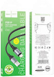 Hoco X102 Braided USB-A to Lightning Cable Μαύρο 1m (HC-X102LBK)
