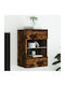 Cabinet Wall with LED Smoky Oak 40x30x60.5cm