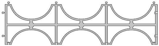 Courbi Electrical Conduit Bracket made of Plastic 34-20205-110