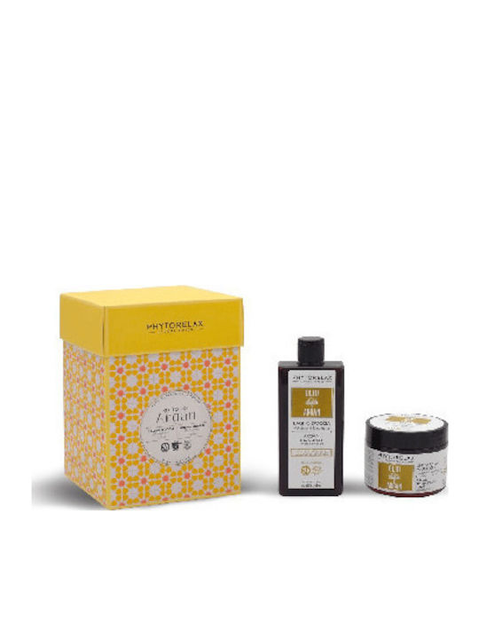 Olio Di Argan Σετ Περιποίησης για Καθαρισμό Σώματος 2τμχ