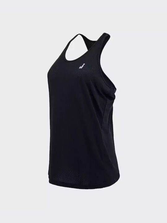 Joluvi Damen Sportliches Bluse Ärmellos Schwarz