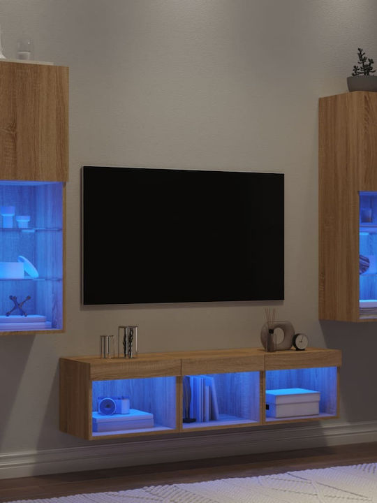 Wohnzimmer TV-Einheit Coffee mit Beleuchtung L1...