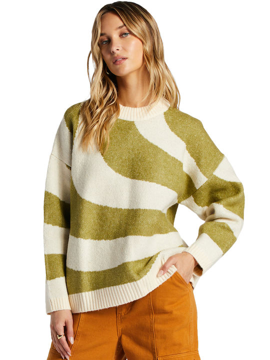 Billabong Women's Long Sleeve Sweater GMA0/GREEN EYES