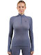 Odlo Warm Damen Sportliches Bluse Langärmelig FOLKSTONE GRAY 159081-10838