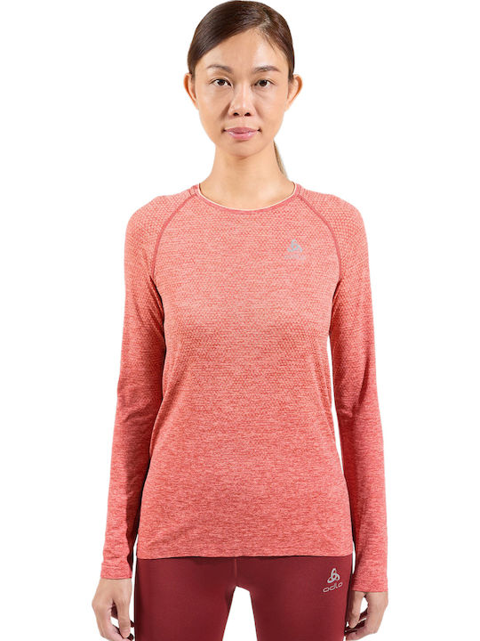 Running Seamless Γυναικεία Μπλούζα Μακρυμάνικη Cinnabar melange