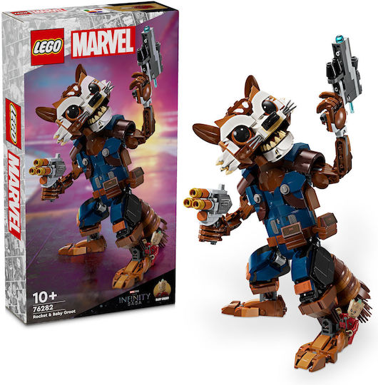LEGO Marvel Rocket & Baby Groot Pentru 10+ Ani 566 Bucăți
