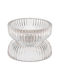 K-m Transparent Candle Holder suitable for Tealights Glass in Transparent Color 7x7x7cm 1pcs