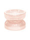 K-m Orange Candle Holder suitable for Tealights Glass in Orange Color 7x7x7cm 1pcs