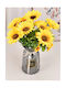 Floare Artificială Decorativă Heliotropium Yellow 45cm