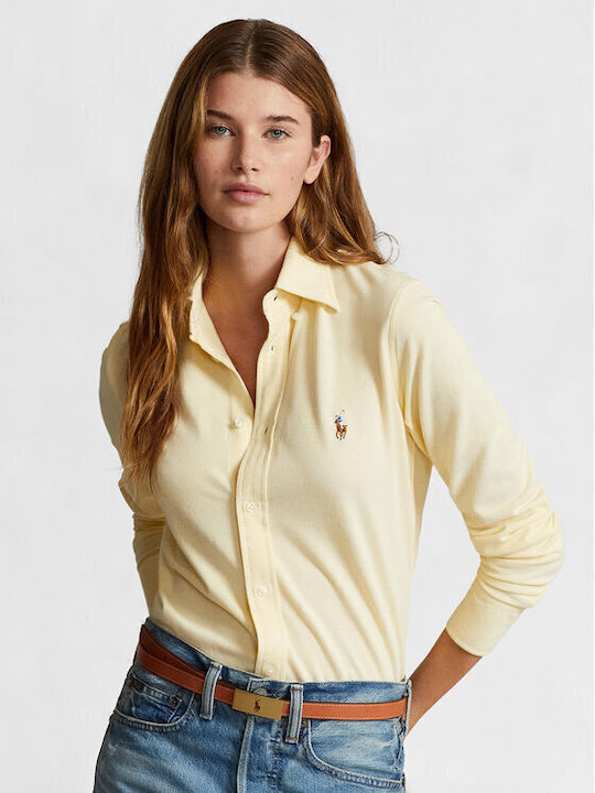 Ralph Lauren Langärmelig Damen Hemd Yellow.