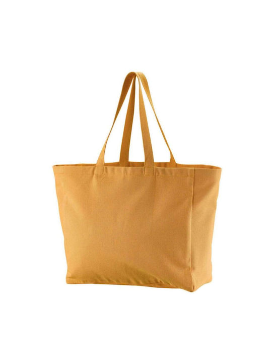 Winkler Βαμβακερή Τσάντα για Ψώνια σε Κίτρινο χρώμα