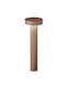 Ideal Lux Tesla Outdoor Floor Lamp Small Post 15W IP44 for G9 Socket Brown