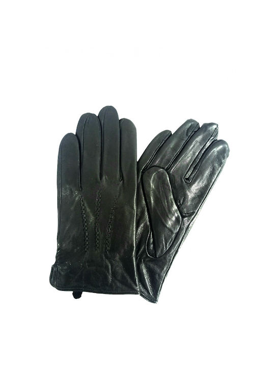 Ageridis Leather Men's Leather Gloves Black