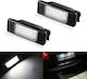 Cautex Lumini pentru plăcuțele de înmatriculare Lumini LED 12V pentru Citroen C2 Peugeot 106 2buc