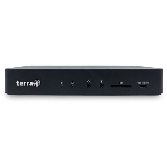 Terra Wortmann AG 810 USB-A / USB-C Stație de andocare cu HDMI/DisplayPort 4K PD Ethernet Negru