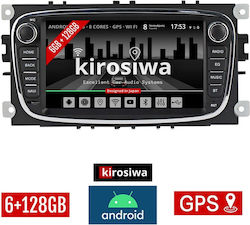 Kirosiwa Car-Audiosystem für Ford Galaxie 2007-2014 (Bluetooth/USB/WiFi/GPS/Apple-Carplay/Android-Auto) mit Touchscreen 7"